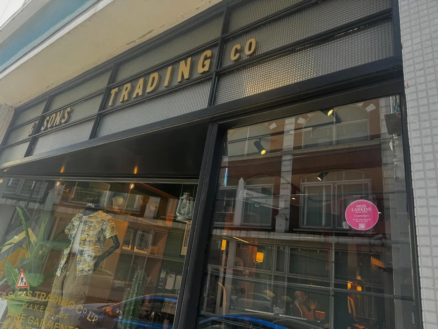 Miss Larkins can be found at &amp;SONS Trading Co. at 12 Poland Street, a few doors down from her original address at 15 Poland Street, the same house where the poet Percy Shelley, wife of Frankenstein author Mary Shelley, lived a few decades after h