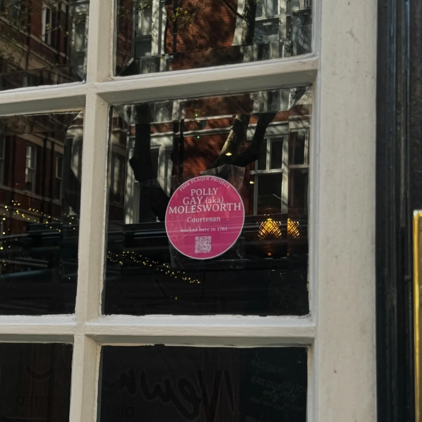 Polly Gay (alias Molesworth) can be found at the Bear and Staff on 10-12 Bear Street (the Charing Cross Side), near the original site of the Cardigan&rsquo;s Head Tavern where she worked. Click the link in our bio to find out more about these extraor