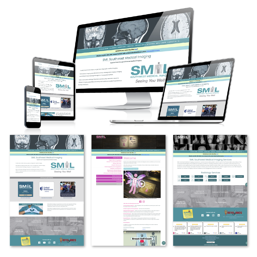 Website design for Southwest Medical Imaging by Rob Covington.