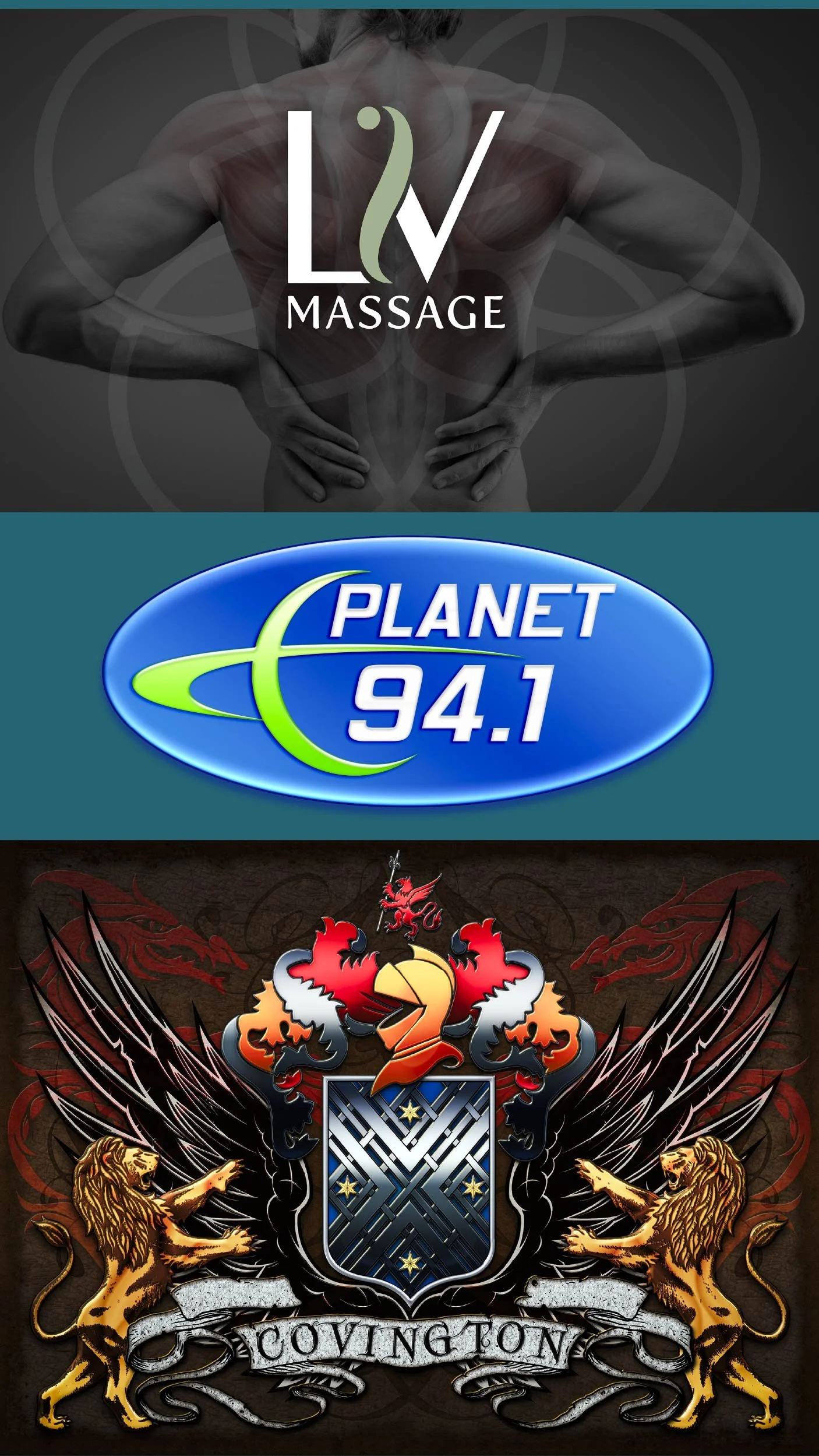 A collage of logos created by Rob Covington.