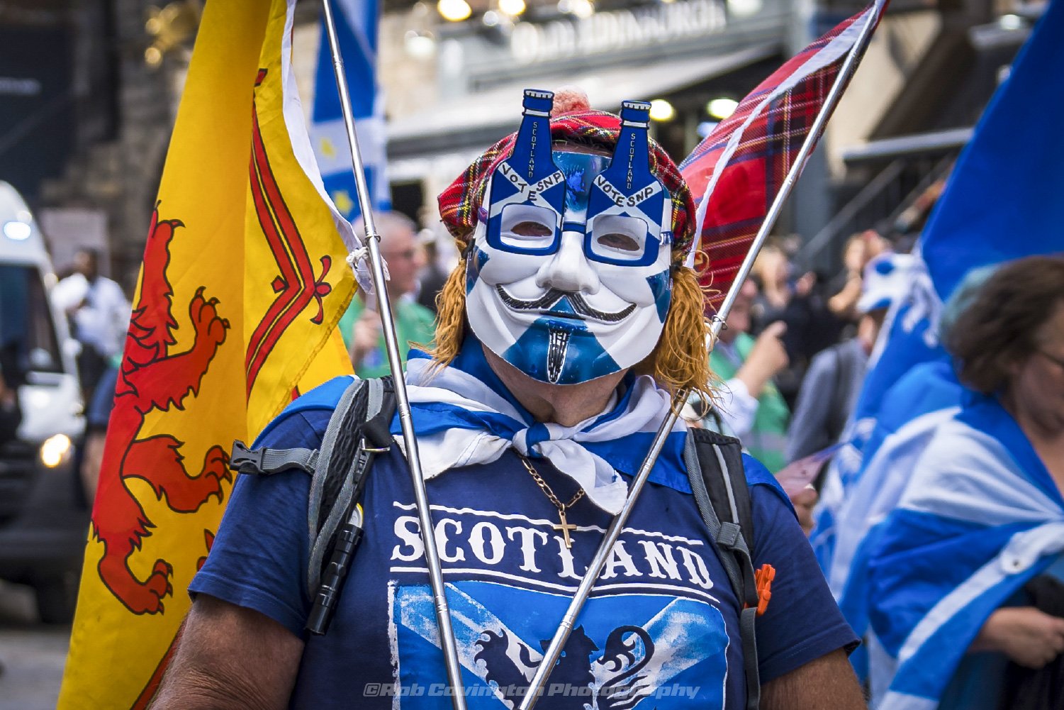 Scotland march parade portrait photography, by Rob Covington.