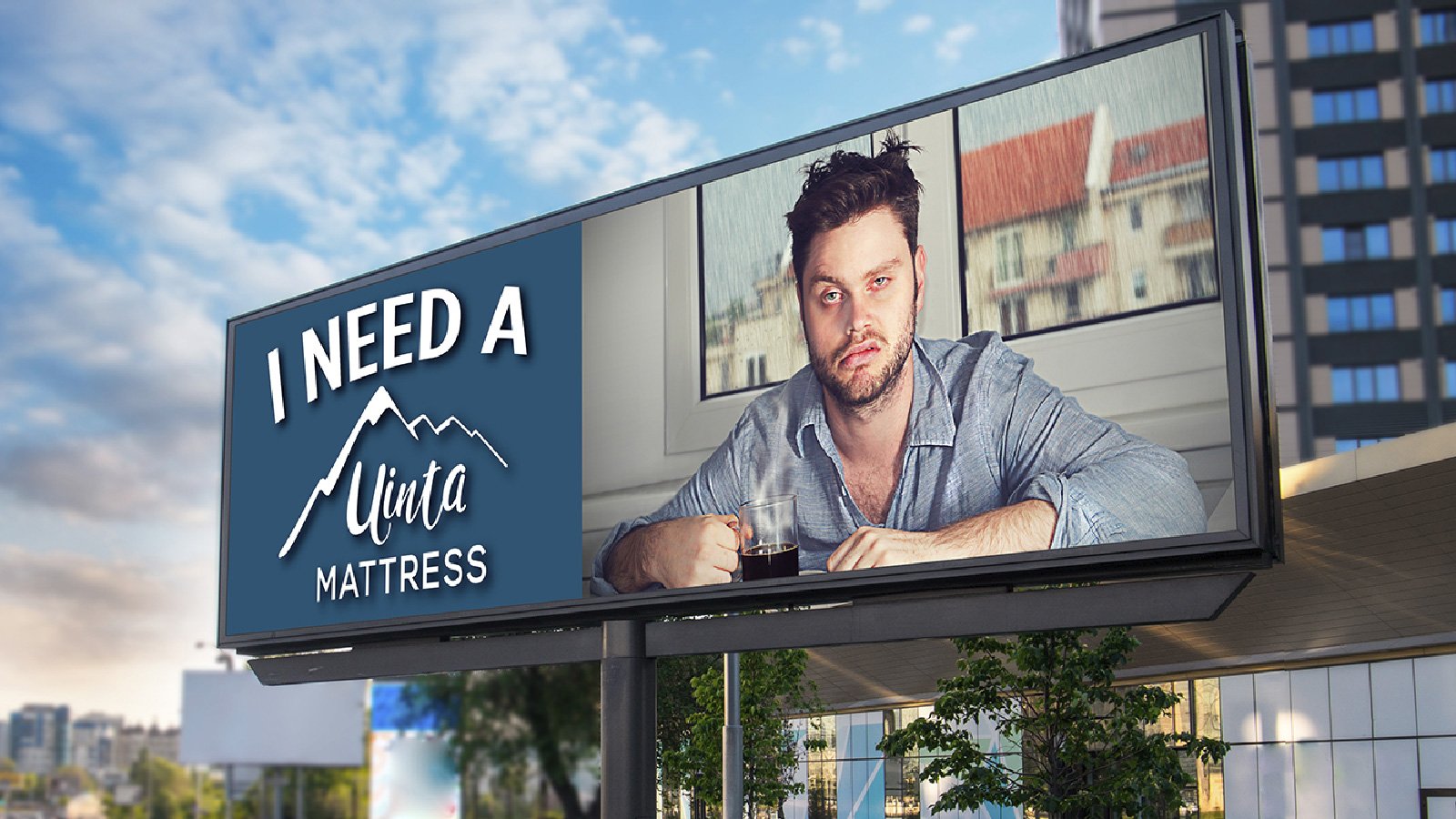 Outdoor advertising concept and design for Uinta Mattress created by Rob Covington