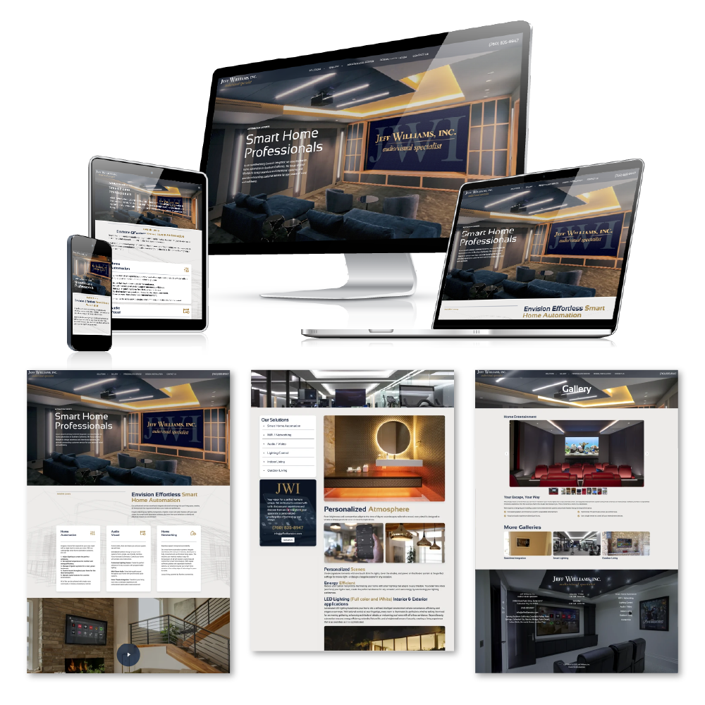 Website design for Jeff Williams Inc. by Rob Covington.