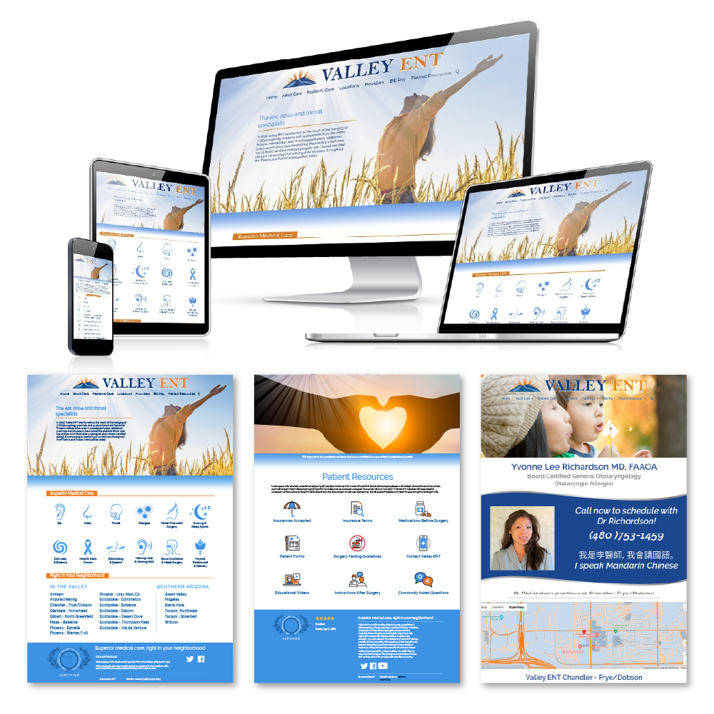 Website design for Valley ENT by Rob Covington.