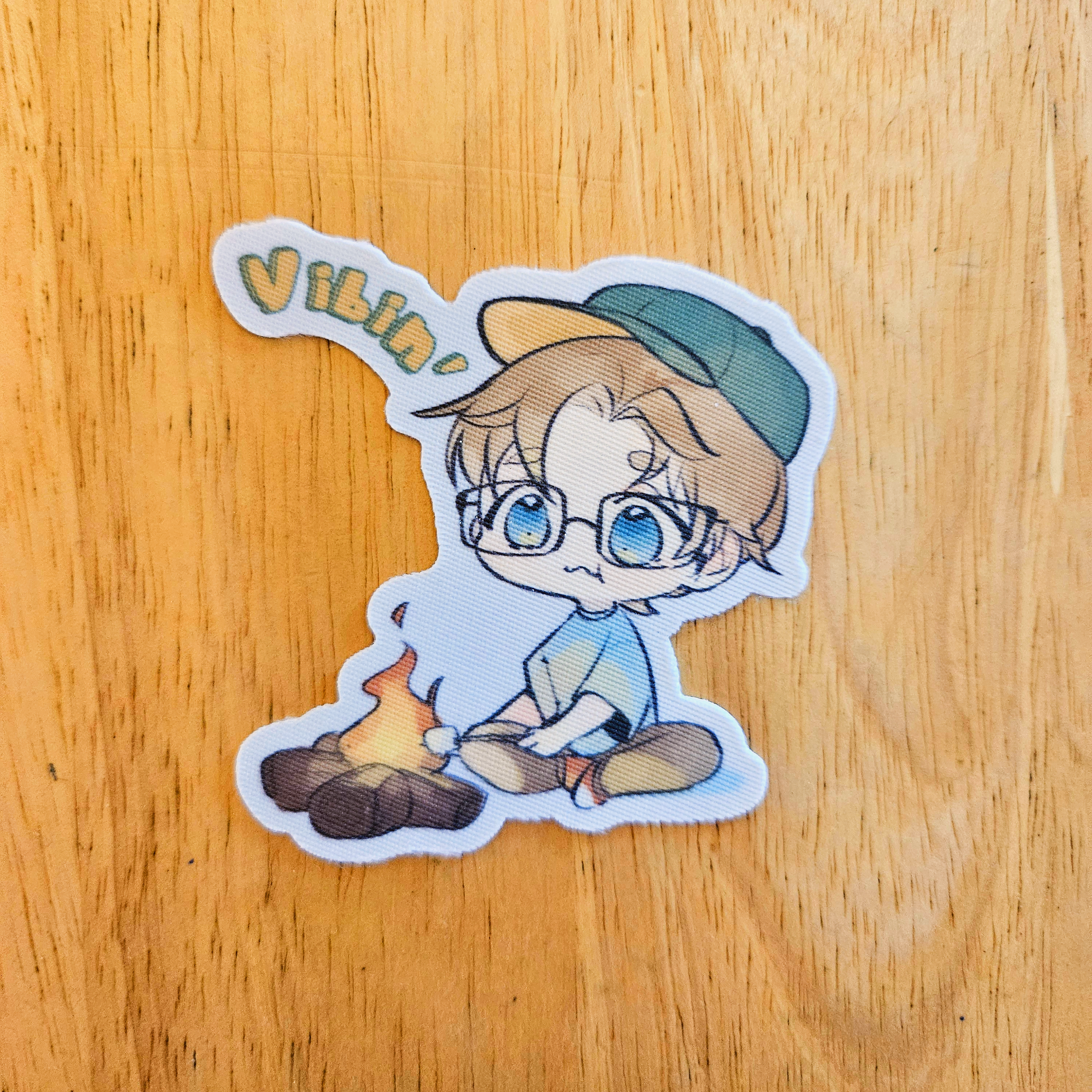 Vibin' Fabric Sticker