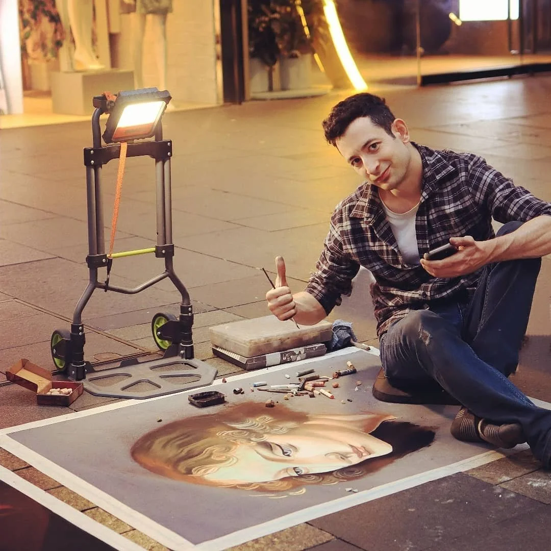 Last work in Sydney..photographer @ziptoe

chalkart #artwork #creativity #chalkartist #streetart #sydney #renaissance #realism #caravaggio #instart #australia #artforsale #artcollector #artcurator #drawing #worldofartists #painting #creator #commisio