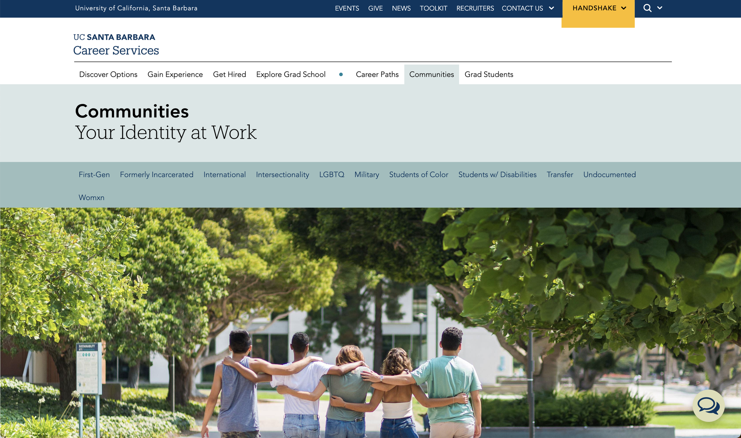 I helped curate resources for underserved communities on campus