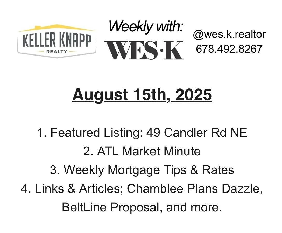 OUT NOW! DM me to be added to my email list. 📧😀🏡 #atlanta #buyersandsellers #buyersagent #sellersagent #wesk #weskrealtor #weskrealestate #homeselling #homebuying #realtor #realestatenews #realestate #kellerknapp #kellerknapprealty