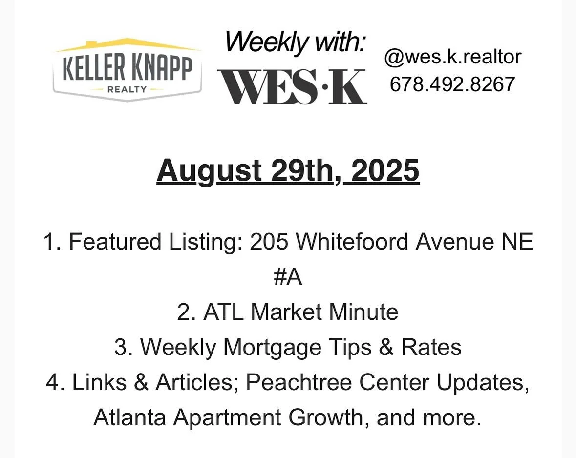 Hot off the presses, Weekly With Wes coming at you NOW. ✅📰🏡 #atlanta #buyersandsellers #buyersagent #sellersagent #wesk #weskrealtor #weskrealestate #homeselling #homebuying #realtor #realestatenews #realestate #kellerknapp #kellerknapprealty