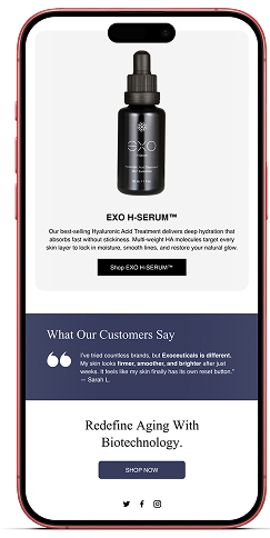 Exoceuticals Email on mobile