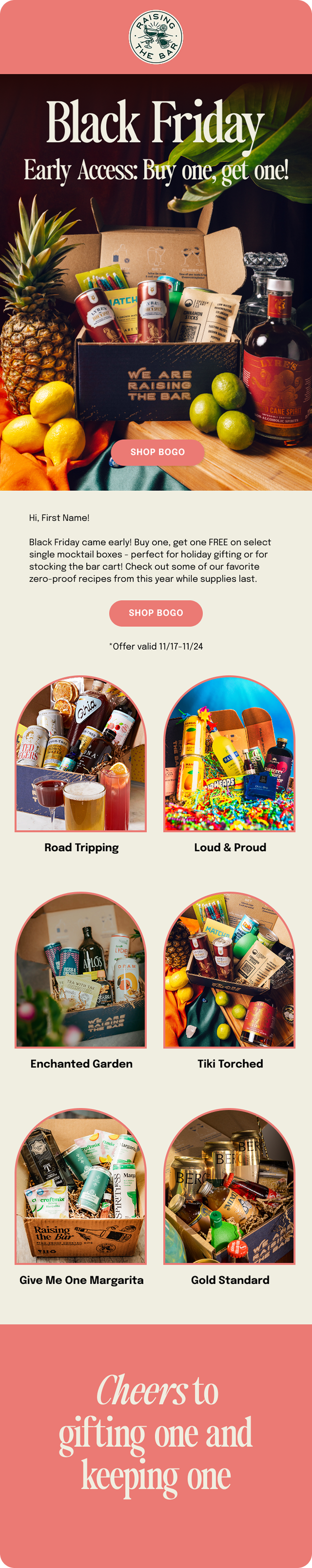 Raising the Bar Email