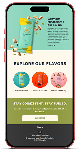 VK energy bar email on mobile