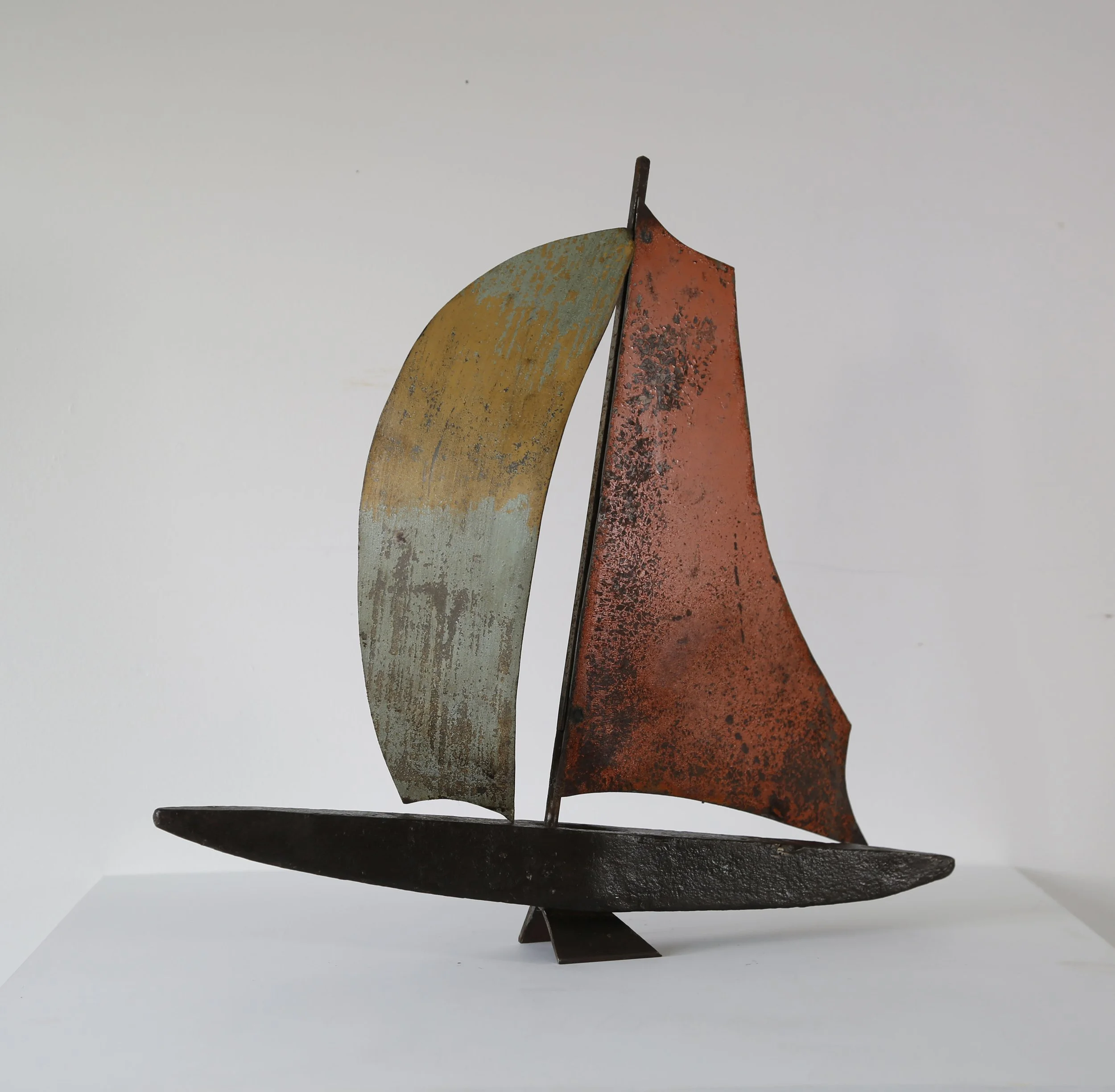 'Coloured Run' recycled steel 44 x 36 x 7cm