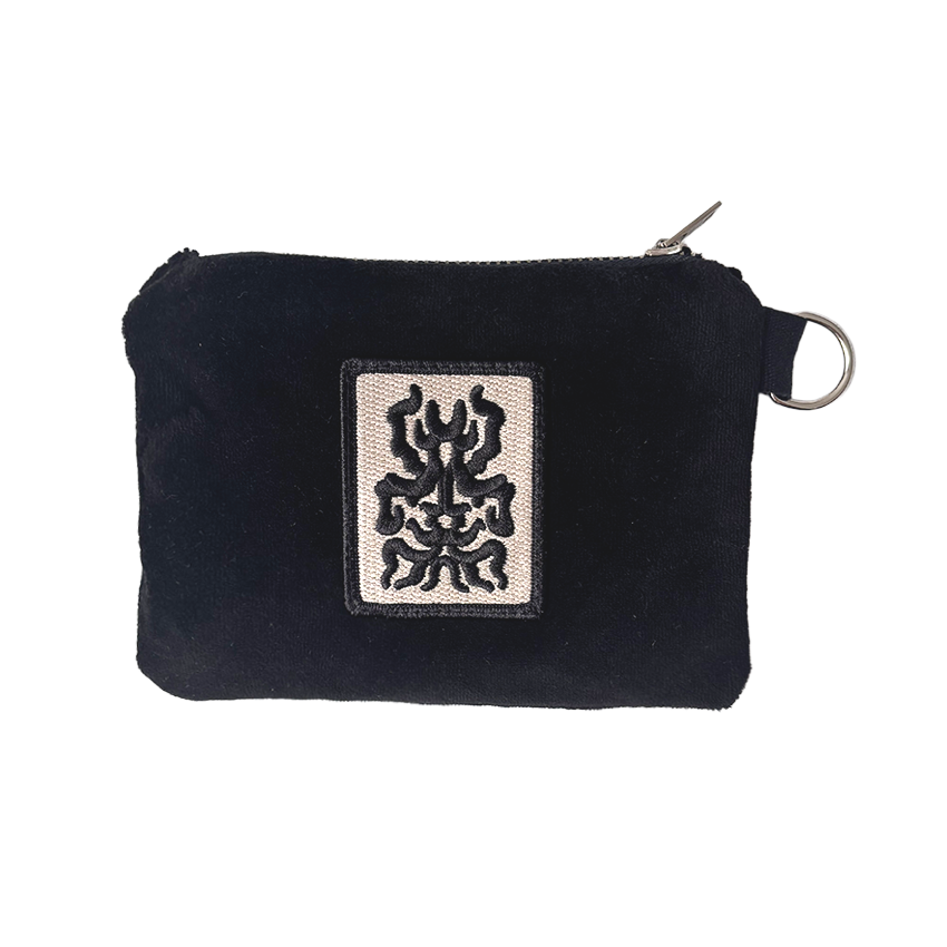 Basic Black Velour Utility Pouch