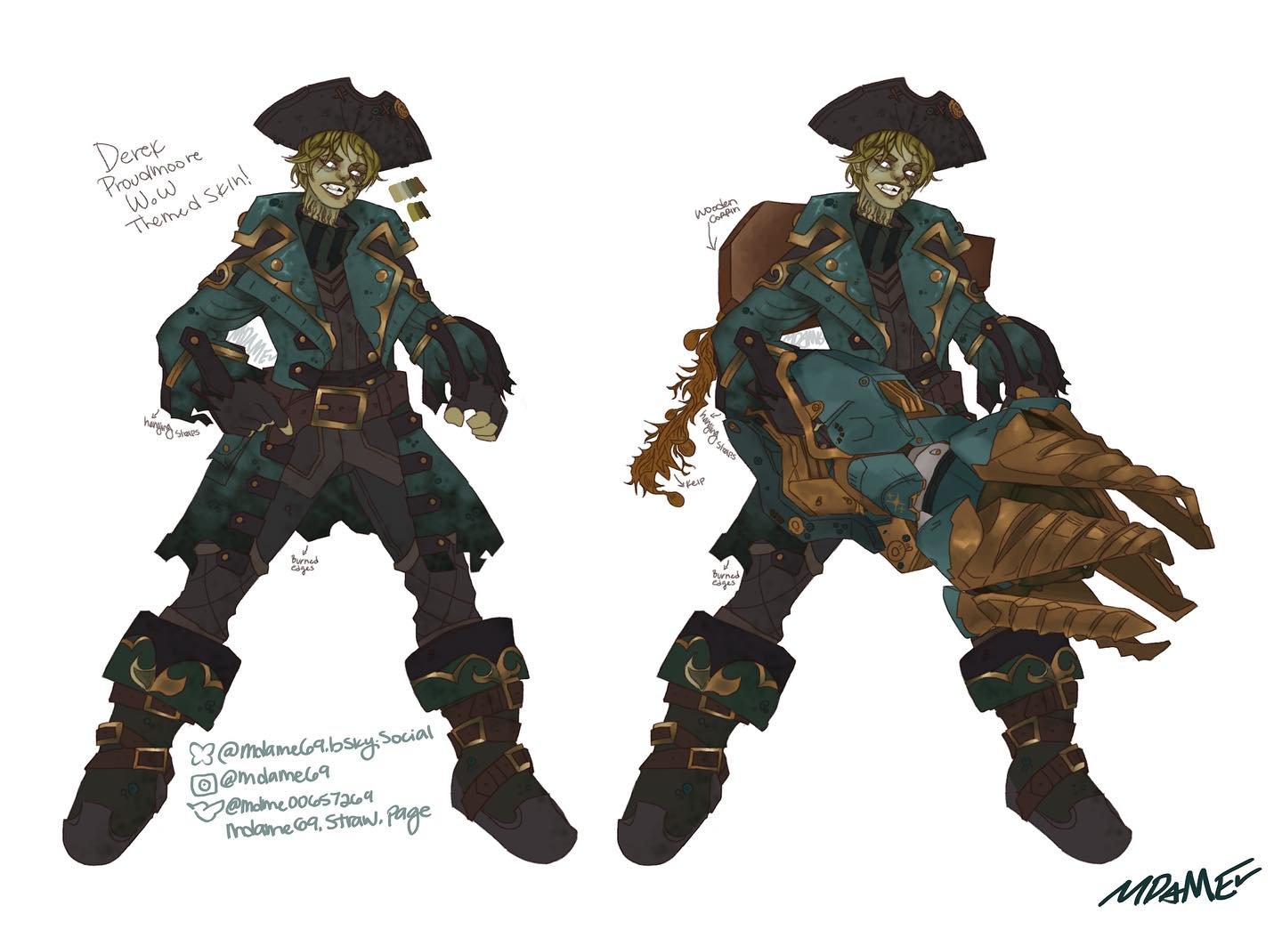 Venture Overwatch 2 skin concept inspired by Derek Proudmoore from World of Warcraft! 

#Overwatch2 #WorldofWarcraft #OW2 #WoW #BFA #Venture #DerekProudmoore #skinconcept #characterdesign