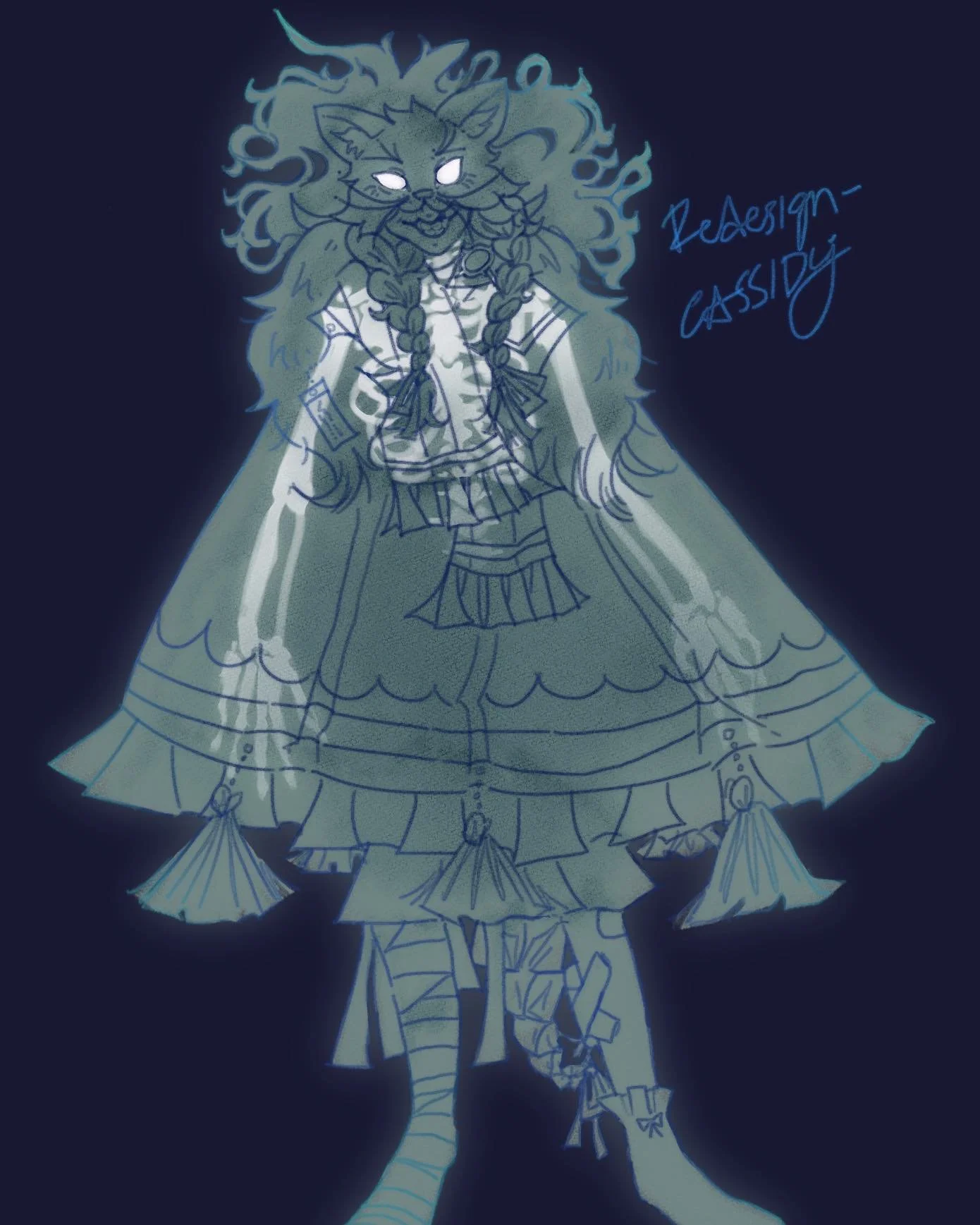 An update to Cassidy, my ghost girl! #characterdesign #oc #ocdesign