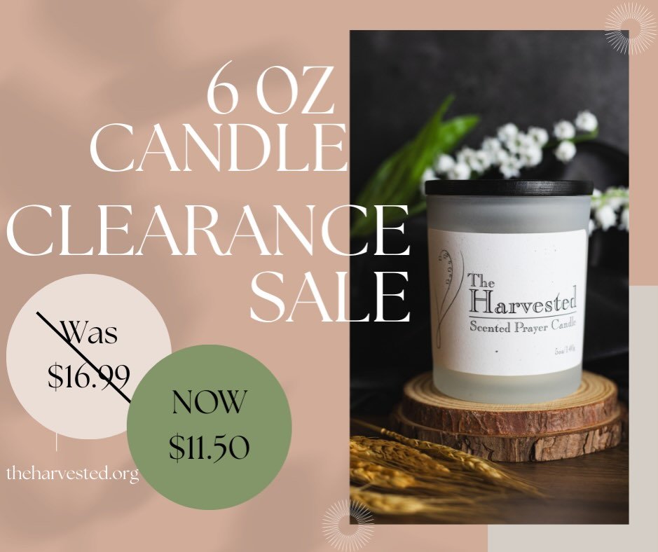 They gots to go! Hop on over to the website to get your favorite 6oz candle! No code needed! 
We&rsquo;re clearing out the old to make way for the new things in store 😉 

Theharvested.org 

#blackownedbusinesses #candles #faithbasedbusiness
