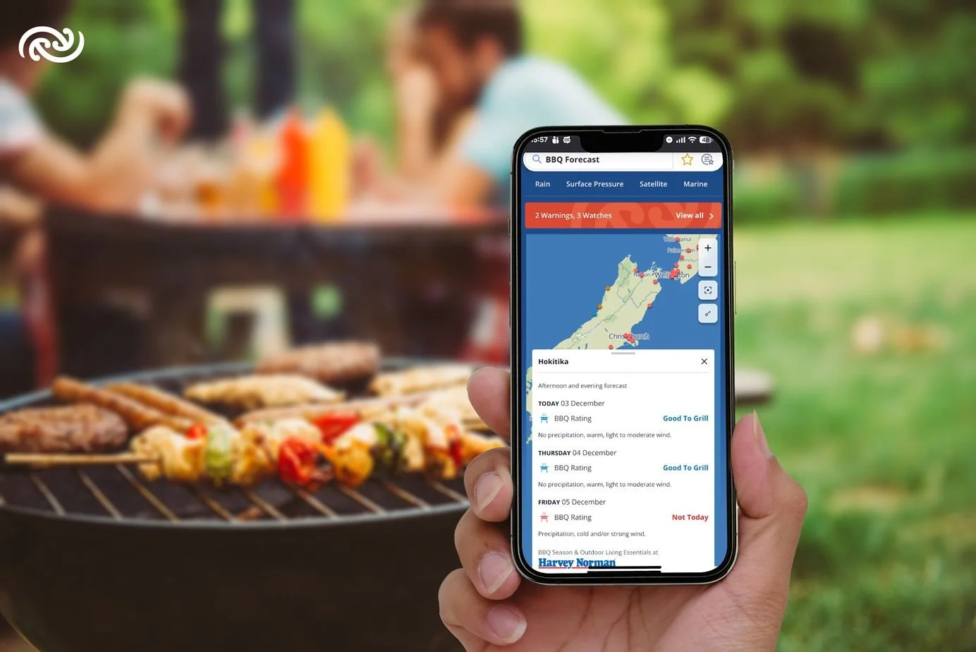 Back on MetService: BBQ Forecast