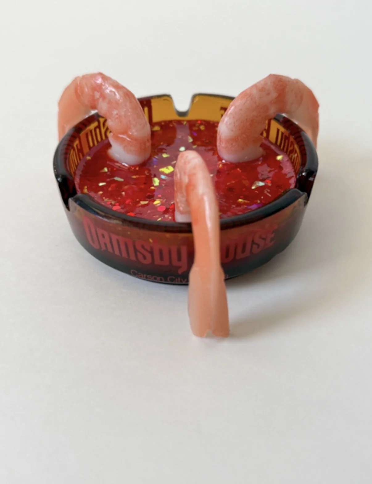 Vintage glass ashtray