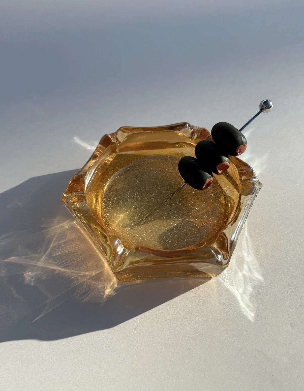 Vintage Vegas glass ashtray