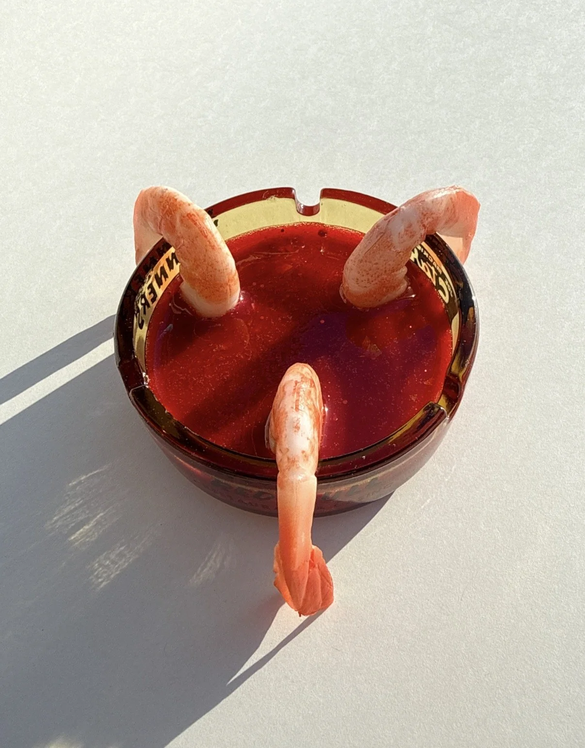 Vintage glass ashtray