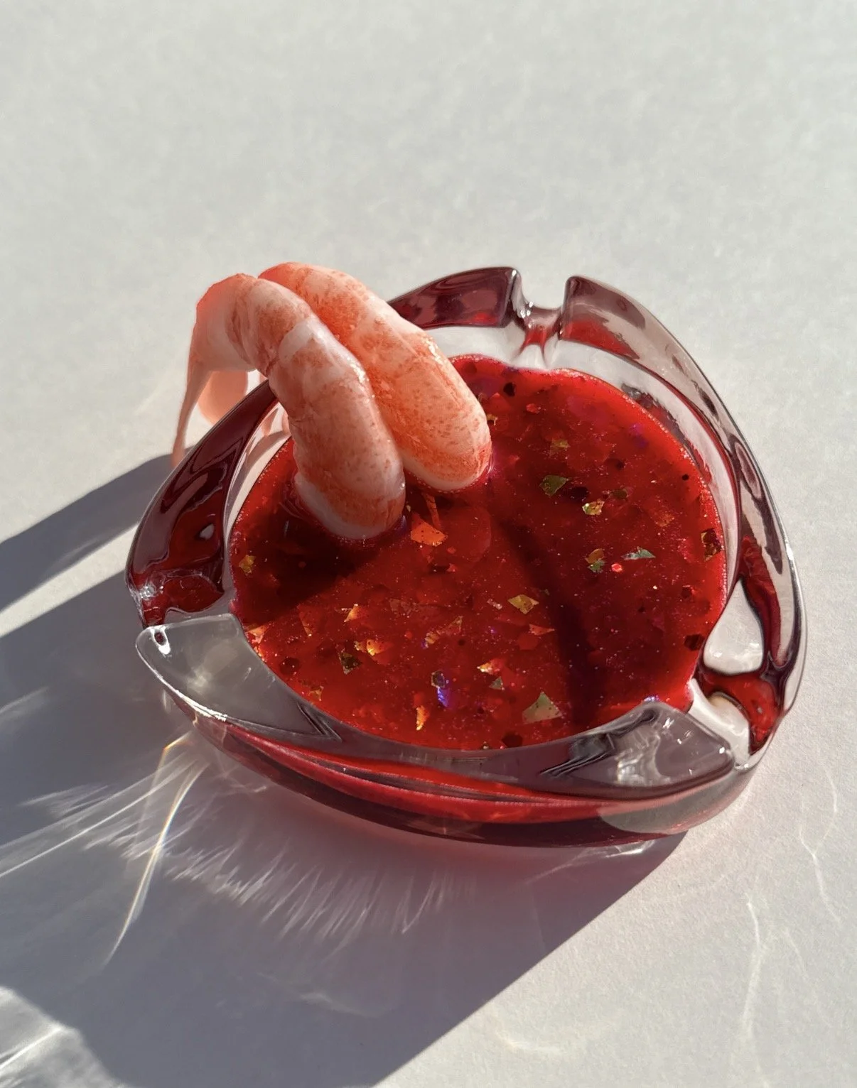 Vintage glass ashtray