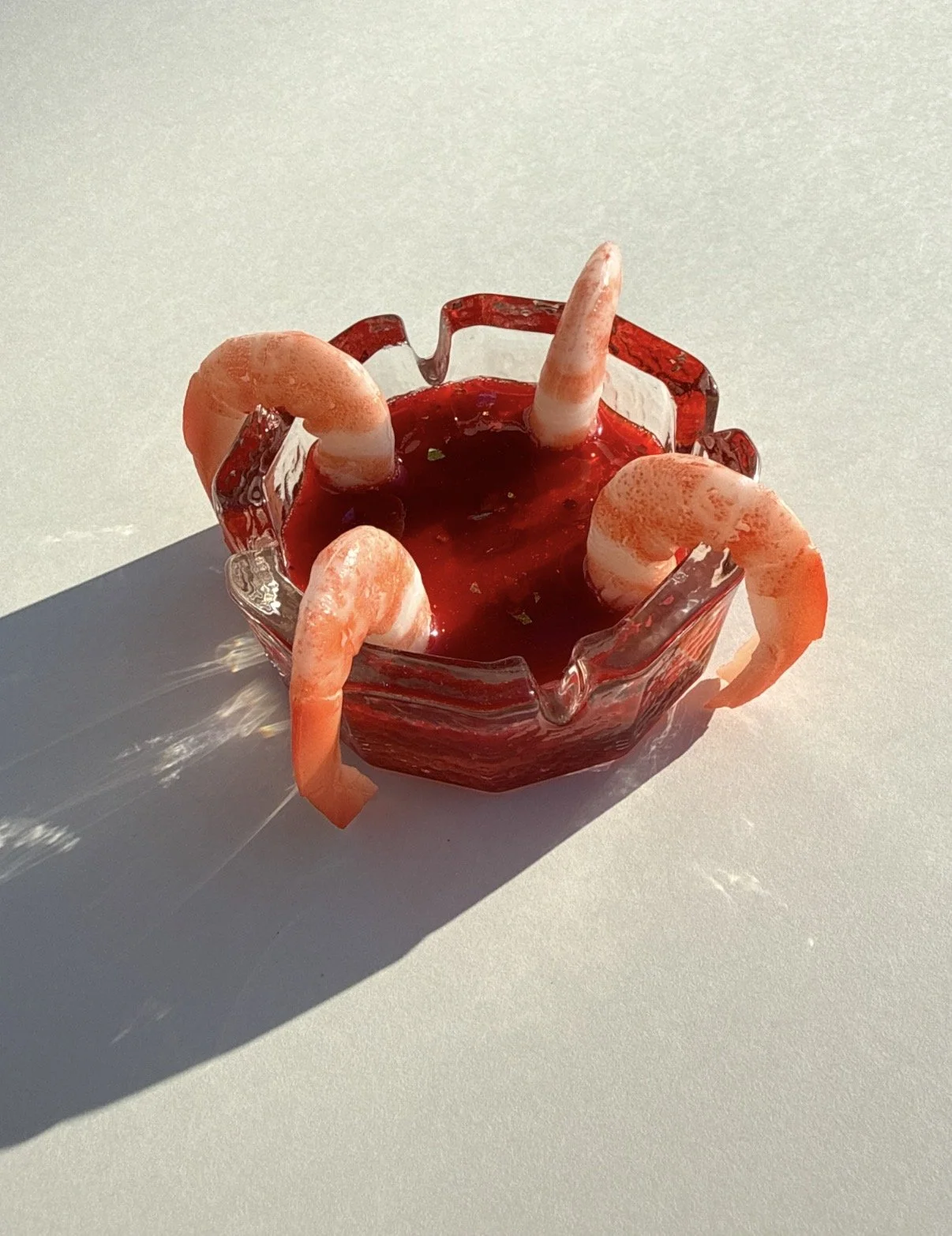 Vintage glass ashtray