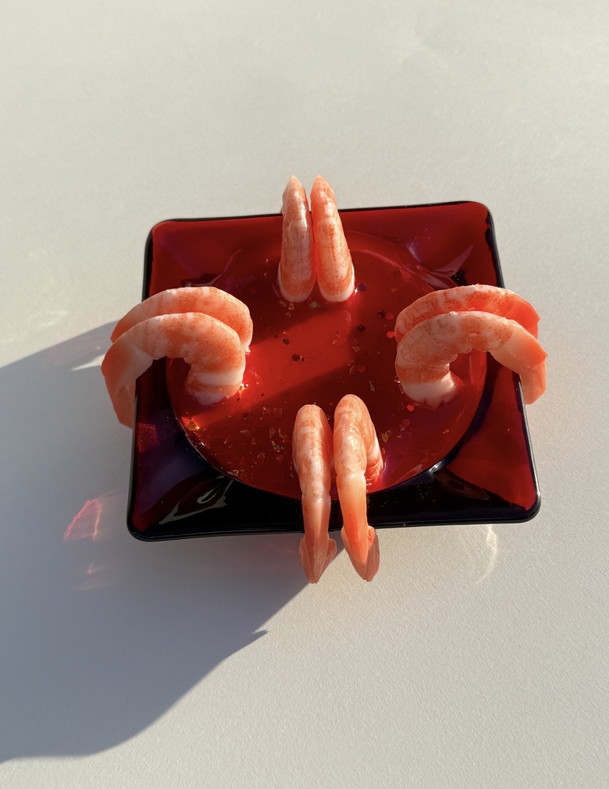 Shrimp cocktail ashtray