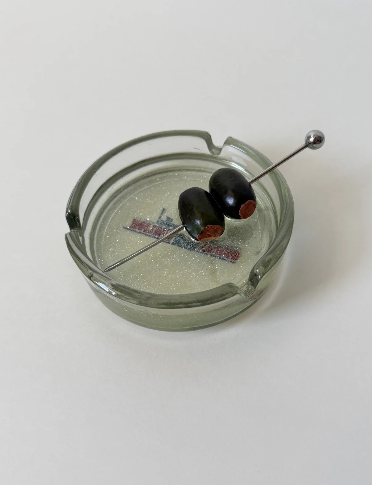 Vegas vintage glass ashtray