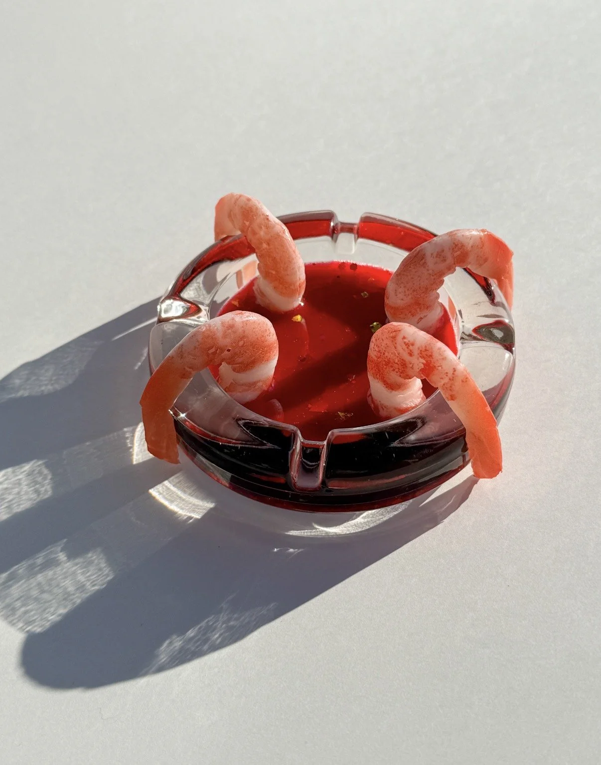 Vintage glass ashtray