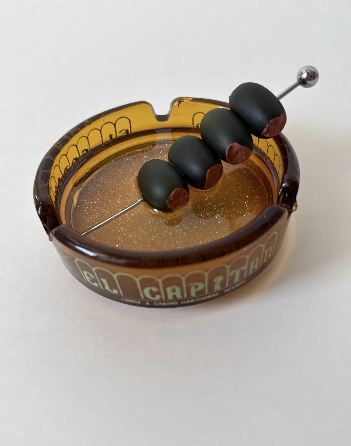 Vintage glass ashtray