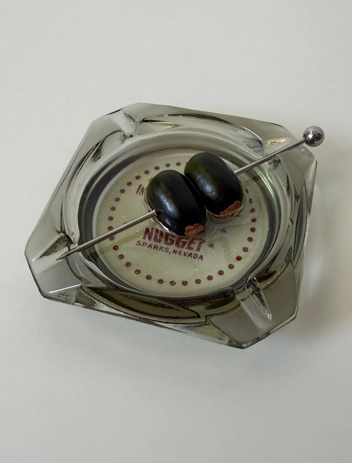 Vintage glass ashtray