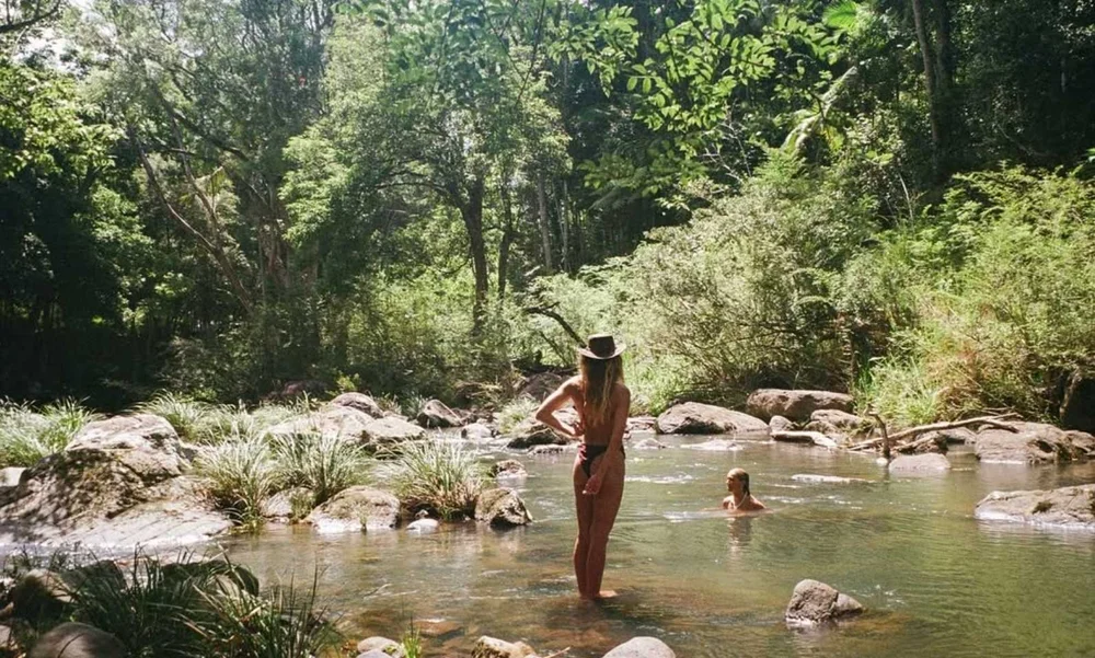 Guests in the cold river