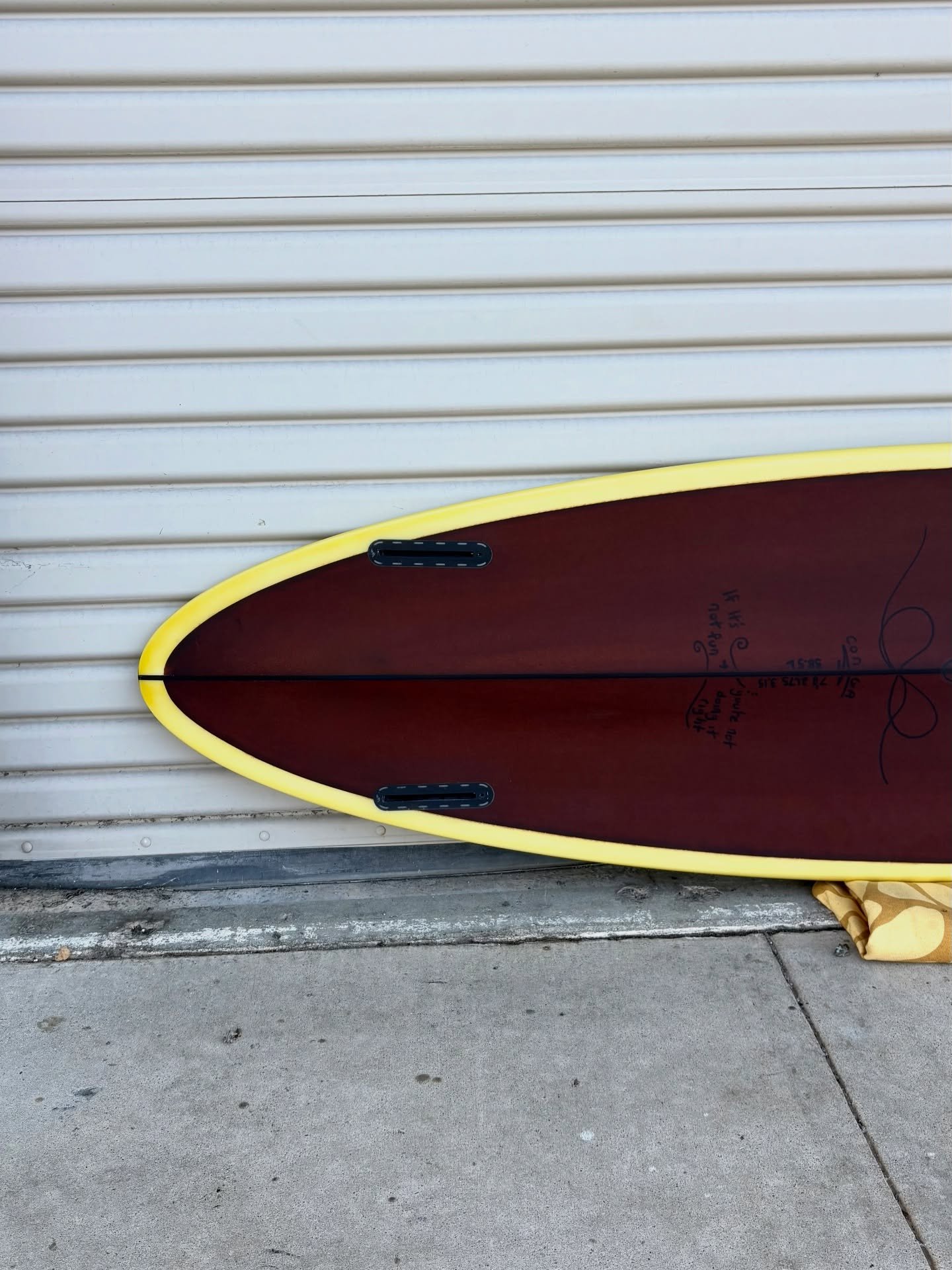 Haven&rsquo;t been this excited for glassy 4&rsquo; Swamis or San O in a long time.

For anyone curious about this board 👇🏽

This is a midlength that&rsquo;s still in development.
The outline is locked in, but I&rsquo;m still dialing in the center 