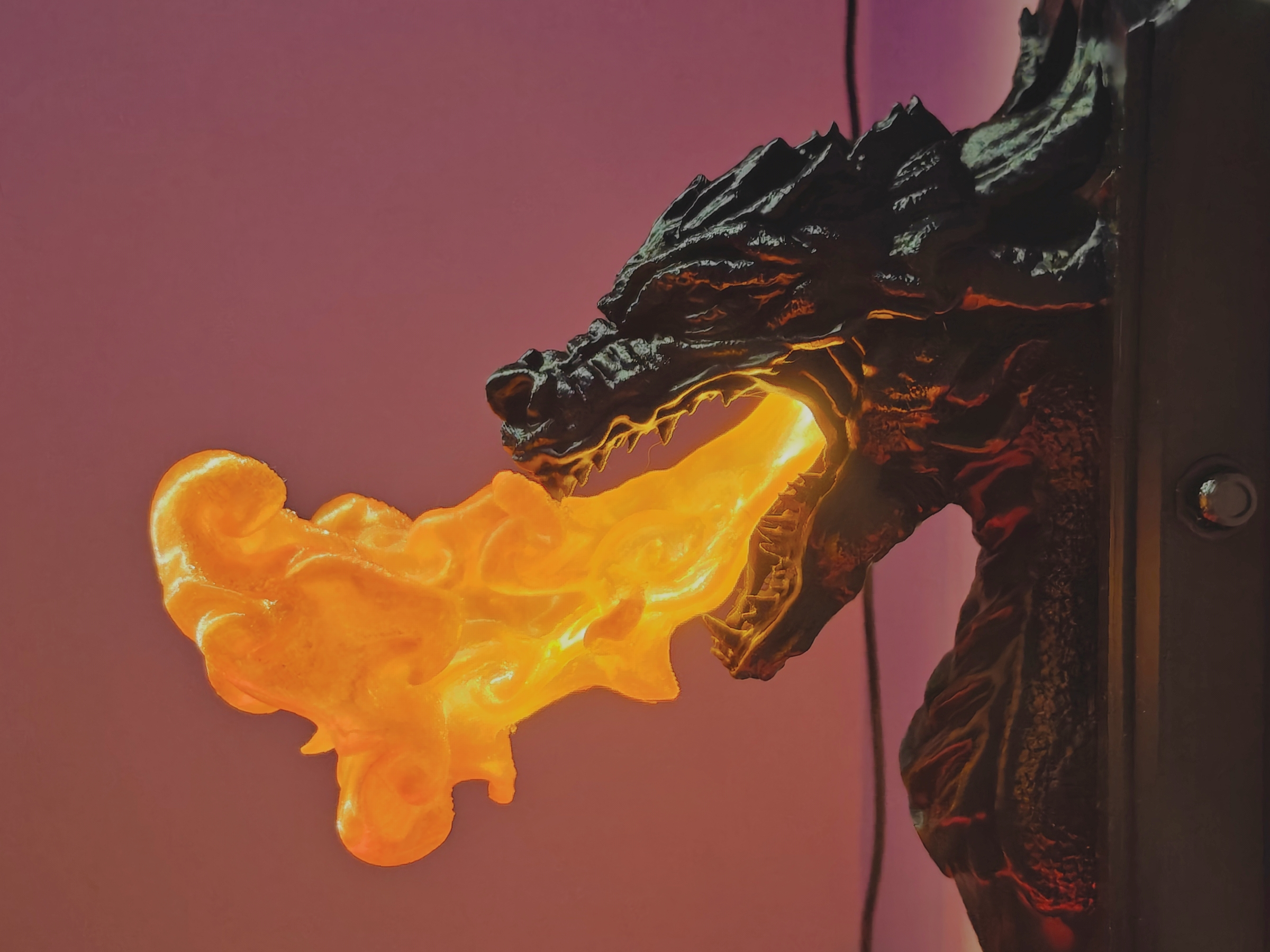 DRAGON SCONCE: Fire Breather