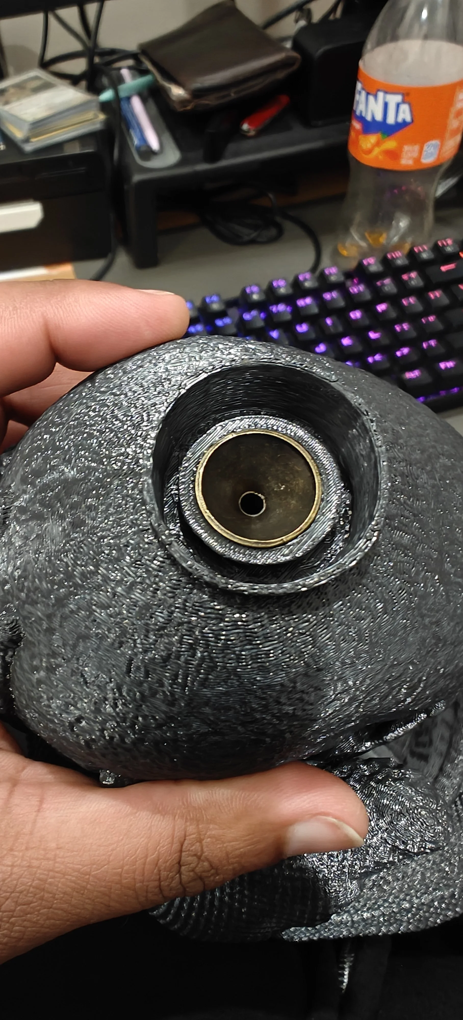 Updated design using a brass backflow incense insert