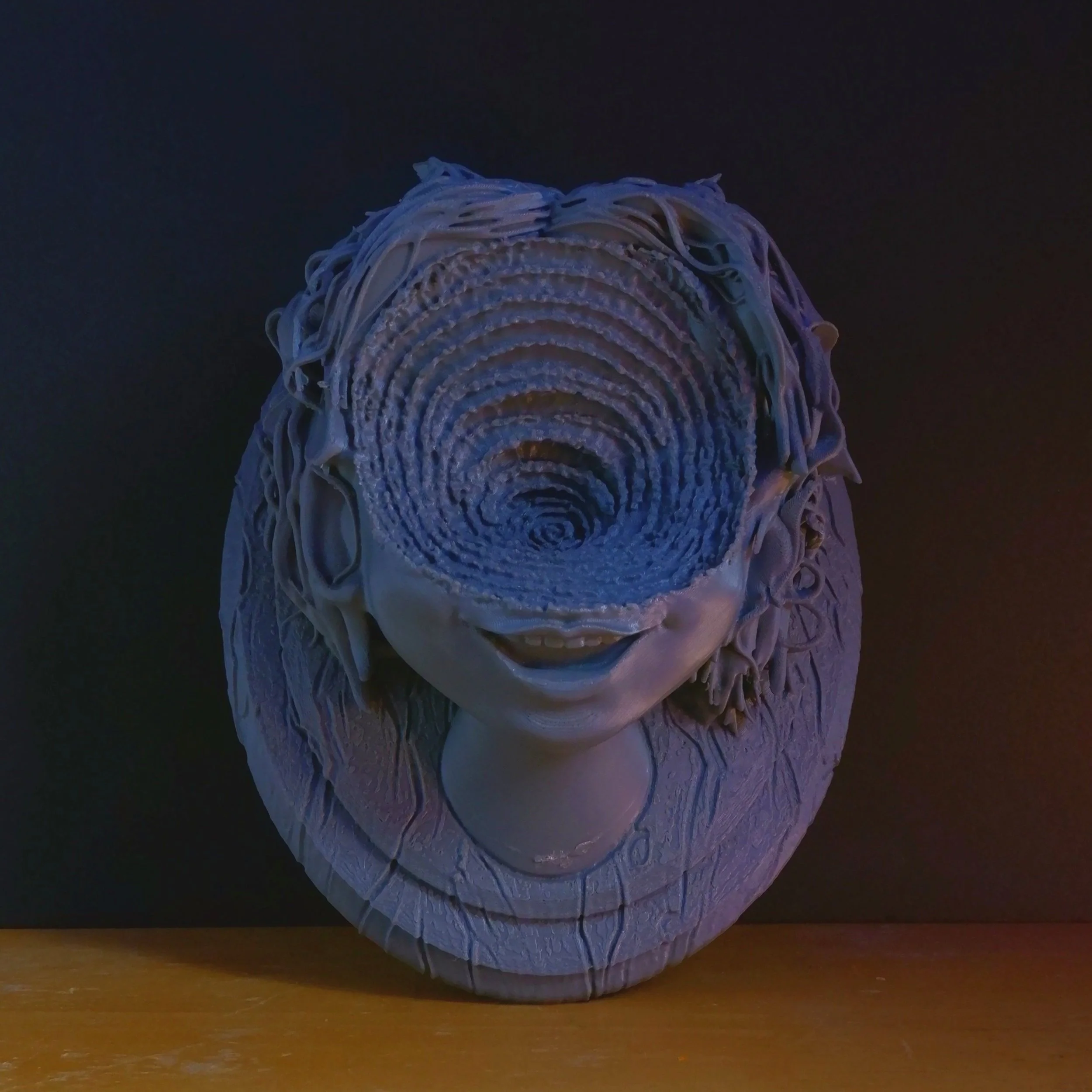Fan Art: Junji Ito Uzumaki Spiral Girl Bust