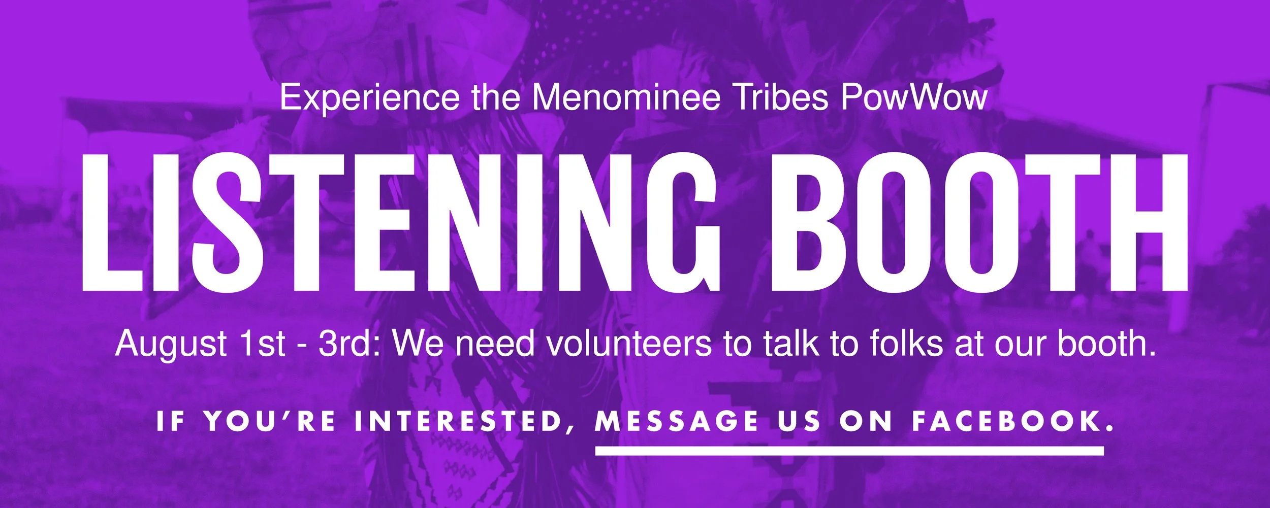 Menominee PowWow Listening Booth