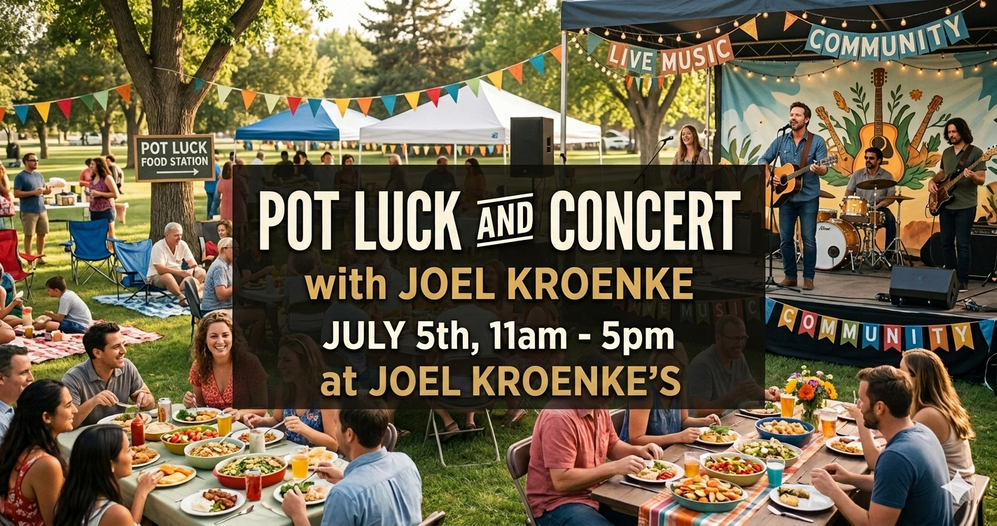 Democratic Pot Luck and Concert with Joel Kroenke