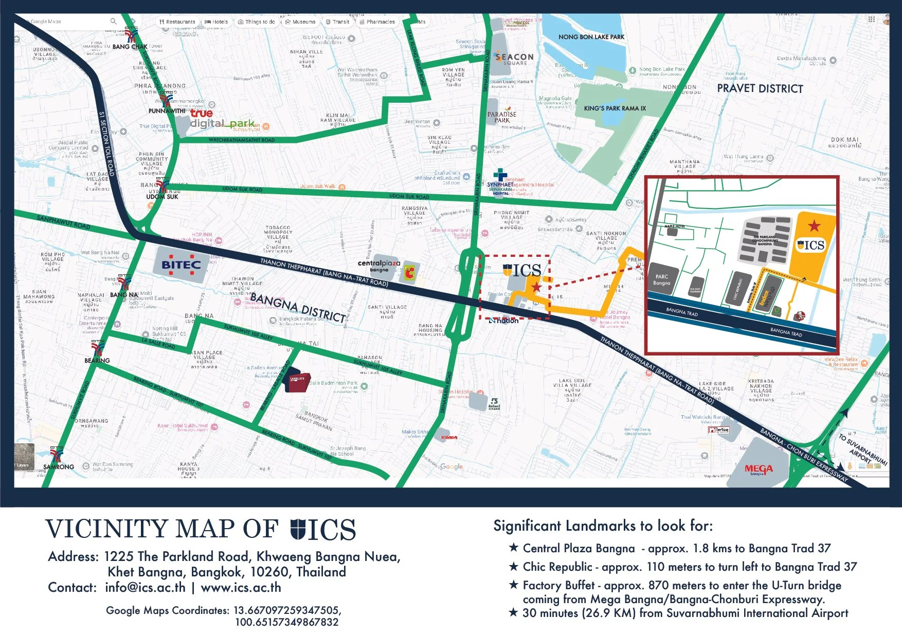 Location & Maps | Explore Campus Location — Visit Today — ICS Bangkok ...