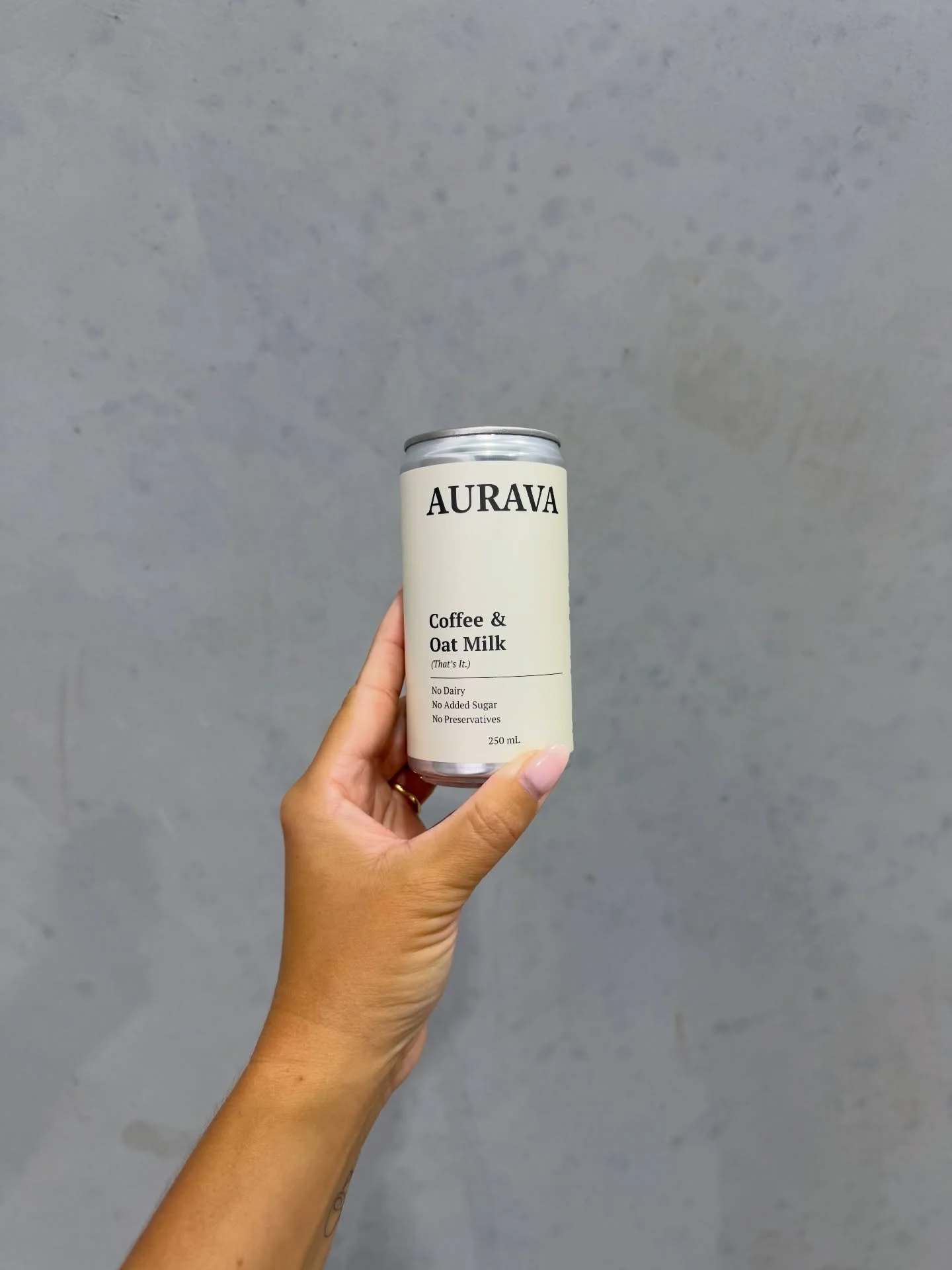 The sweetest little coffee cans in the studio this week thanks to @auravacoffee &mdash; I&rsquo;ve been looking for a canned iced coffee for awhile, big tick from me 🤌🏼 not to mention the adorable on brand packaging for sol 🥹