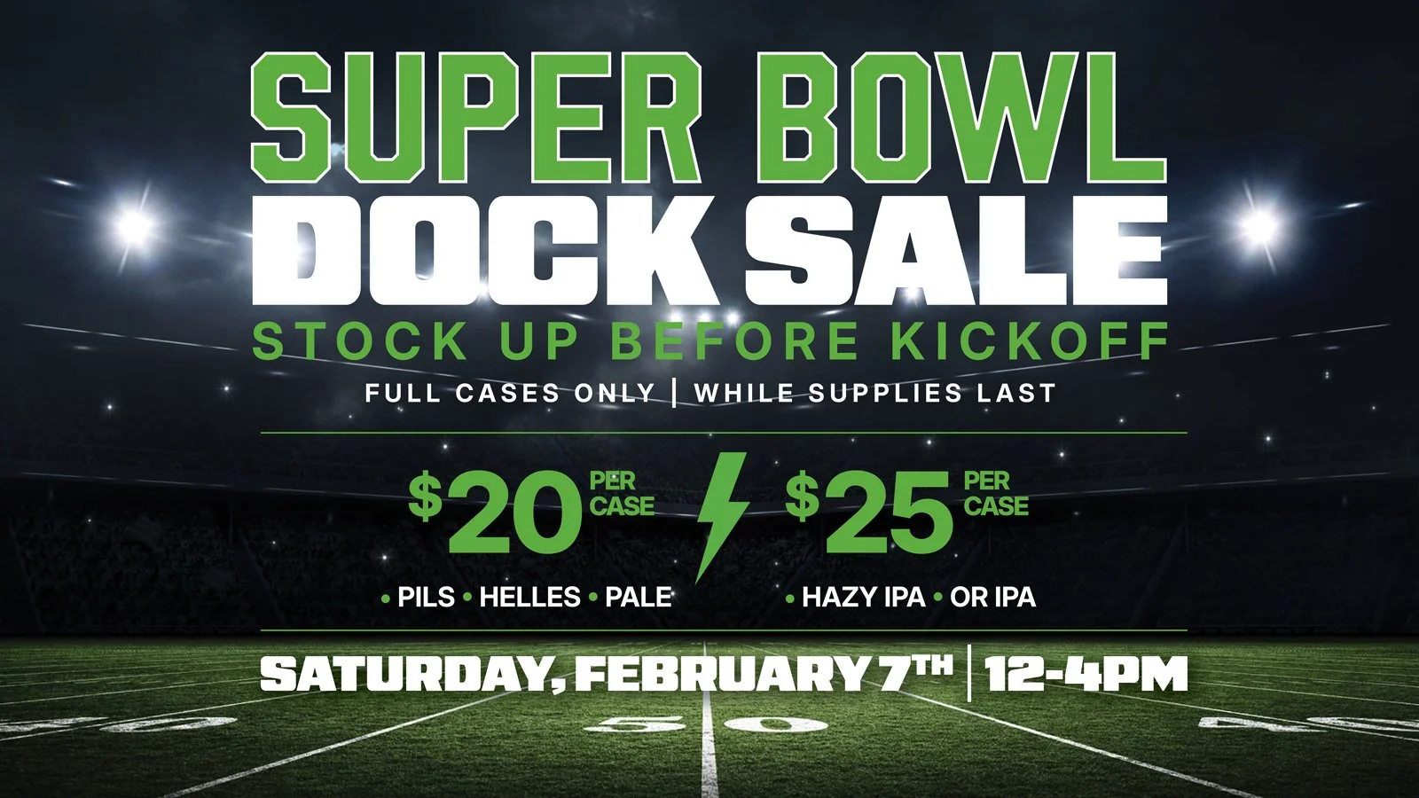 SUPER BOWL DOCK SALE