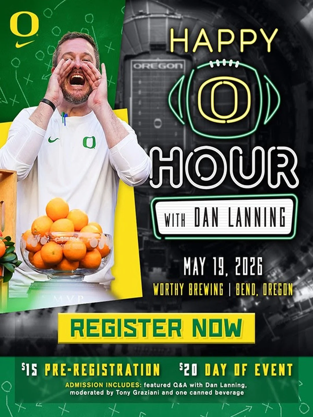 Coach Dan Lanning Happy Hour