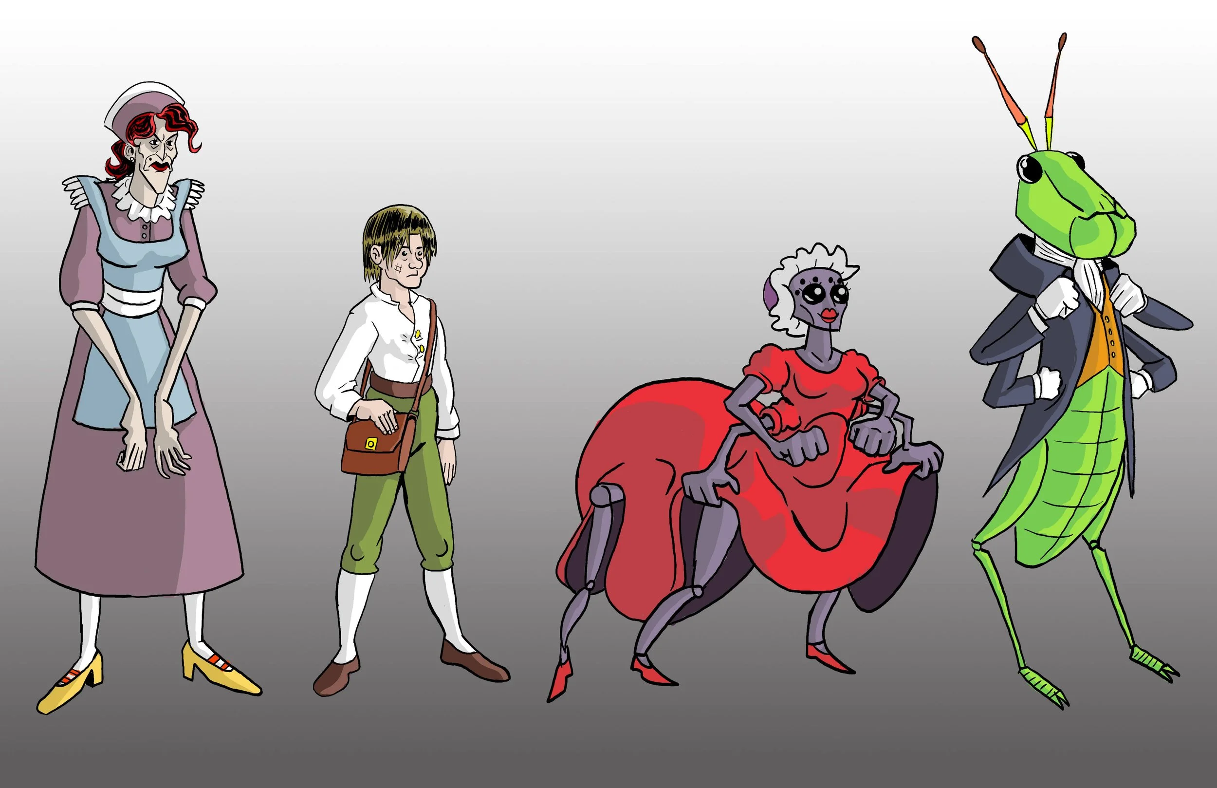 James and the Giant Peach Character Lineup
