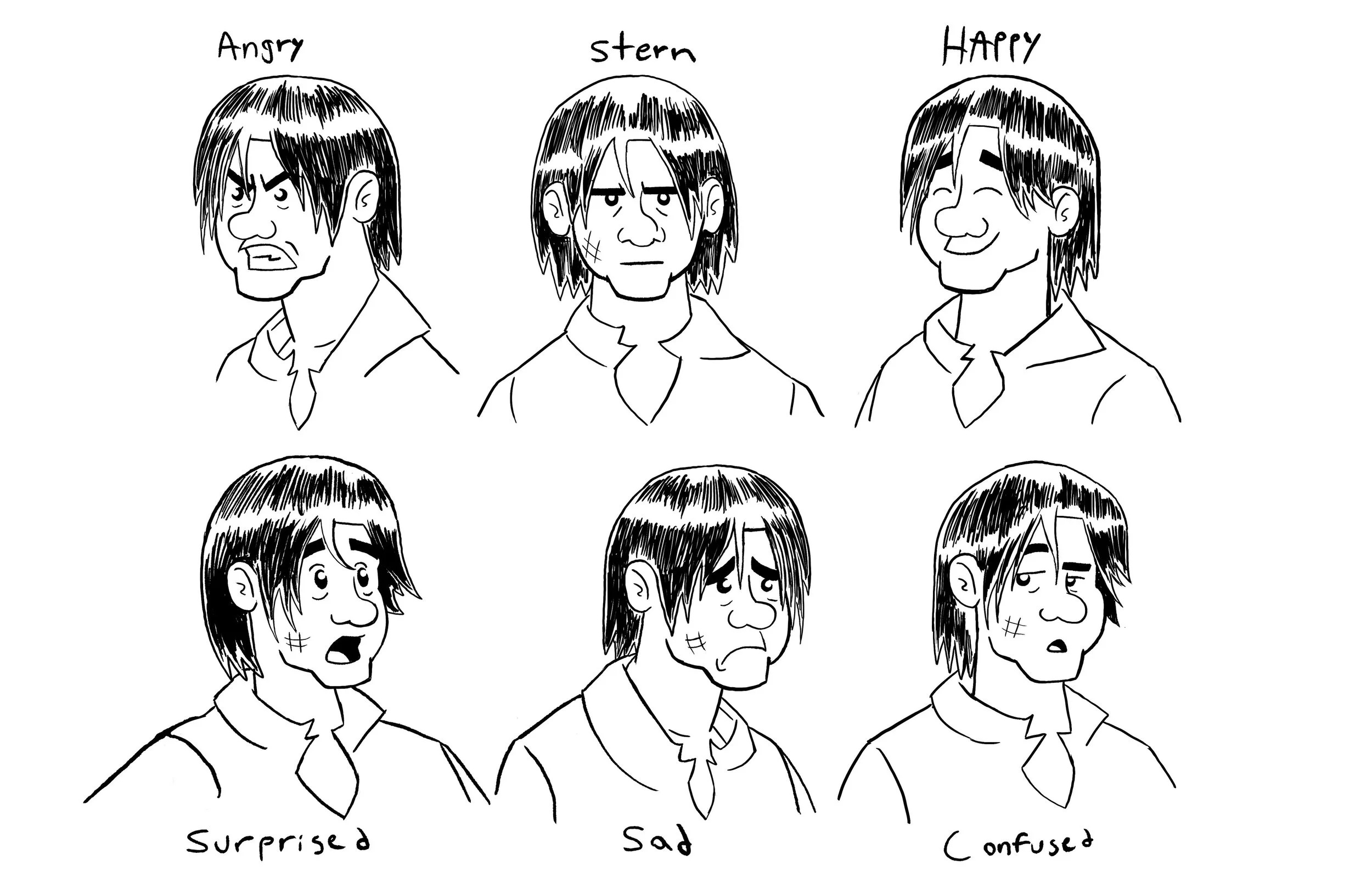 James Character Expressions