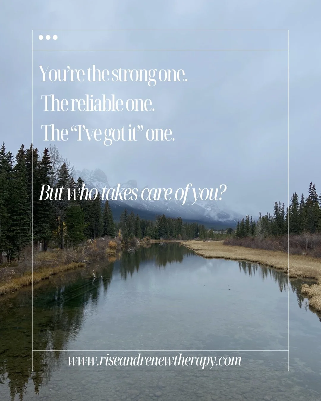 You show up for everyone else, now it&rsquo;s your turn. 

✨ Connect with me:
📧 Email: julia@riseandrenewtherapy.ca
📱 Instagram: @riseandrenewtherapy
💻 Website: www.riseandrenewtherapy.com
🗓️ Booking: link in bio!  #therapy #ontariotherapy #ontar