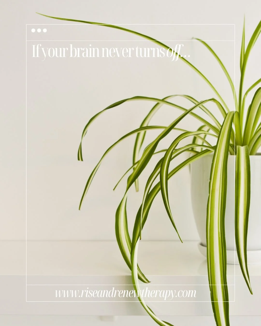 Want to end the mental reruns? Therapy can help you hit pause 🖐️ 

✨ Connect with me:
📧 Email: julia@riseandrenewtherapy.ca
📱 Instagram: @riseandrenewtherapy
💻 Website: www.riseandrenewtherapy.com
🗓️ Booking: link in bio!