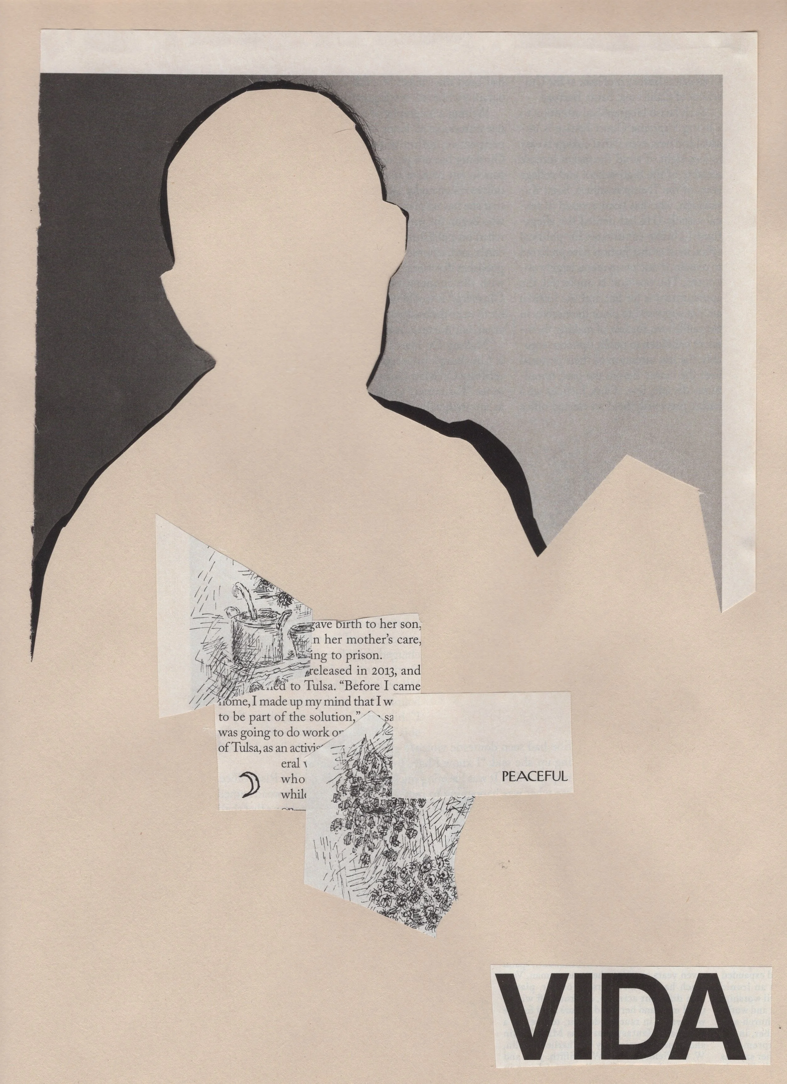 "vida"
2021
collage, magazine pages 