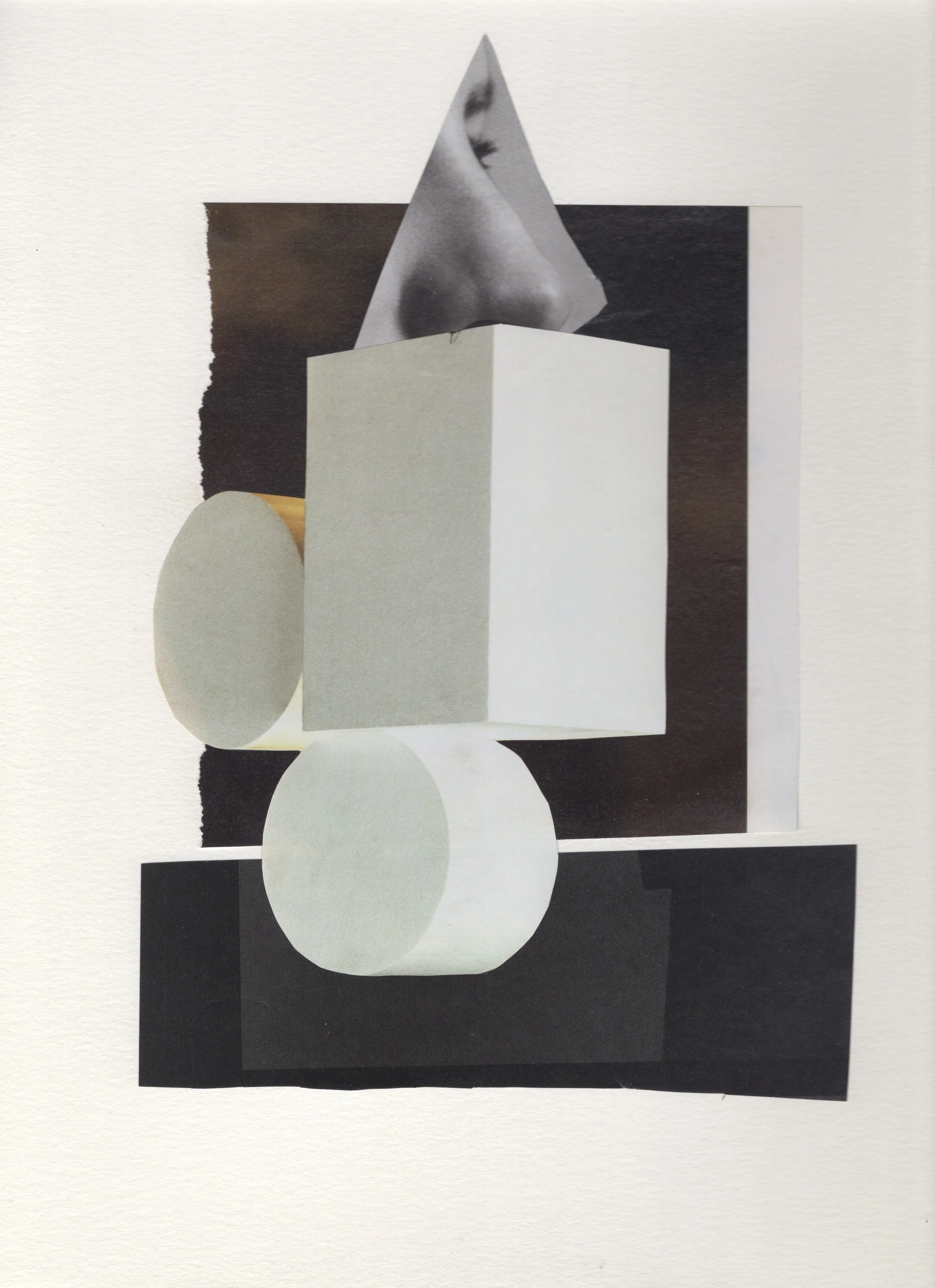 "balancing act"
2021
collage, magazine pages and watercolor paper
9”x12” 