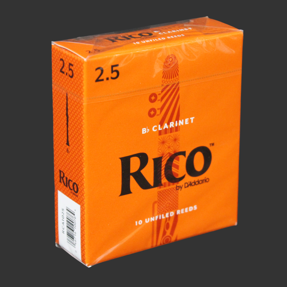 Rico 2.5 Clarinet Reeds (Box of 10)